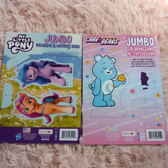 FREE W PURCHASE! Coloring books! My Little Pony and Carebears - Picture 2 of 16
